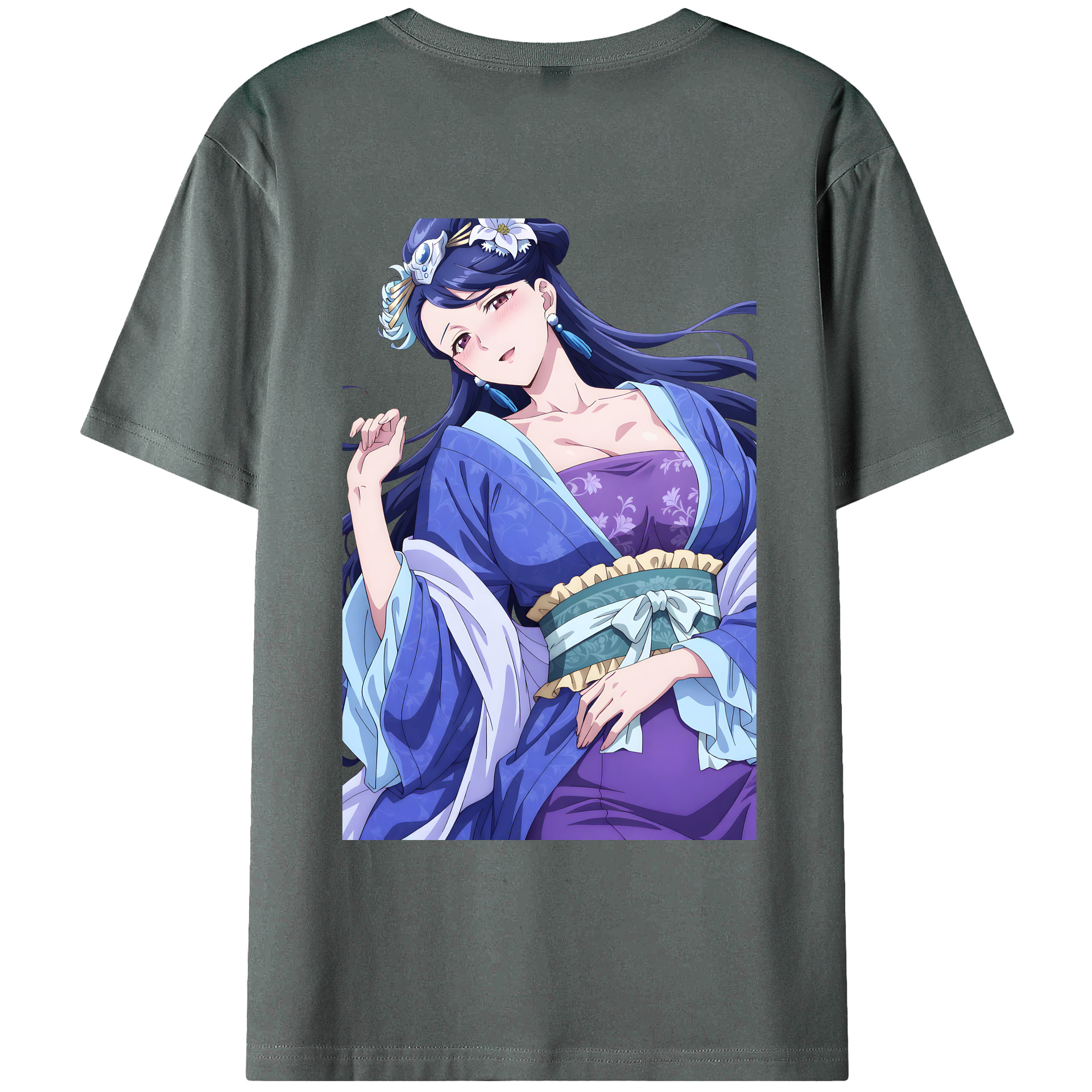 （画像用） 薬屋のひとりごと The Apothecary Diaries 綿100％ メンズ半袖Tシャツ（バックプリント） 通気性
